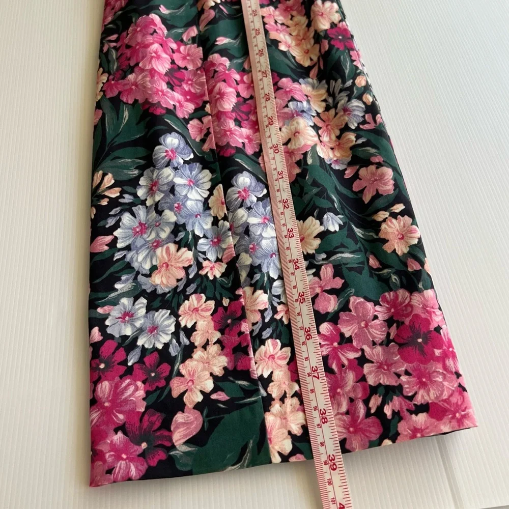 Review Chelsea Flower Dress Fitted Shift Vintage Floral Print Size 10 *no belt* - Picture 16 of 16